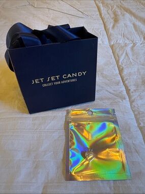 Jet Set Candy World Heart Charm Mini sterling silver